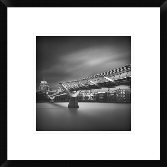 Global Gallery Ahmed Thabet 'Millennium Bridge' Framed Wall Art