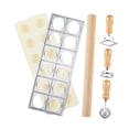 thumbnail image 3 of Prensa para hacer raviolis, sellos para pasta, herramienta para hacer pasta de regalo con bandeja y Plata, 3 of 7