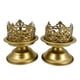 thumbnail image 3 of 2x Portavelas Portavelas, Candelabro de metal Decorativo Elegante Candelabro Candelabro, para centros de mesa Decoración de bodas Áurea 10.3cmx15cm, 3 of 9
