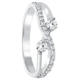 thumbnail image 2 of 0.35 Carat Diamond Engagement Wedding Ring In 10K Solid Rose,White & Yellow Gold, 2 of 3