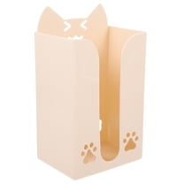Niceauty Pink Wall Mounted Tissue Box Holder Plastic Nail Free Space Saving Tissue Storage