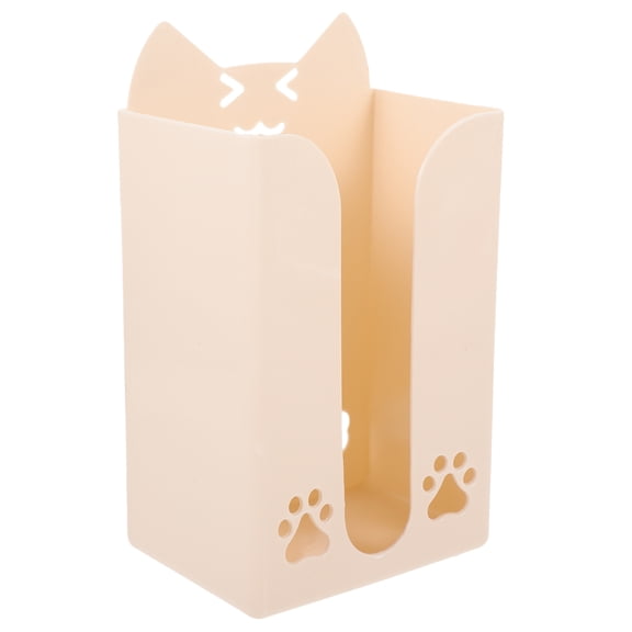 Niceauty Pink Wall Mounted Tissue Box Holder Plastic Nail Free Space Saving Tissue Storage