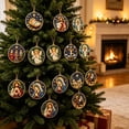 thumbnail image 6 of 12PCS Christmas Ornaments DIY Pearl Diamond Art Kits for Adults, Christmas Diamond Art Hanging Ornament Kit with Twine, for Xmas Tree Window Mantel Holiday Home Decor, 6 of 9