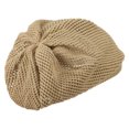 thumbnail image 3 of Big Size Mesh Deep Shell Beanie Hat - Camel XL-3XL, 3 of 5