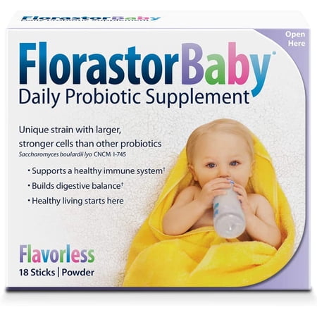 Florastor Baby Daily Probiotic Supplement, 54 Sticks