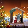 thumbnail image 5 of SSZMDLB under $5 Nativity Scene Ornaments, Christmas Decor for Home Desktop, Resin Holy Family Crafted Holiday Decor for Tabletop Shelf Mantle Seasonal Celebration, 5 of 6