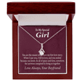 thumbnail image 4 of To My Girlfriend The Reason For First Love Story Alluring Ribbon Necklace Message Card, 4 of 20