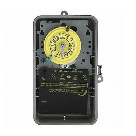 Intermatic Electromechanical Timer,24 Hour,Dpst T104P