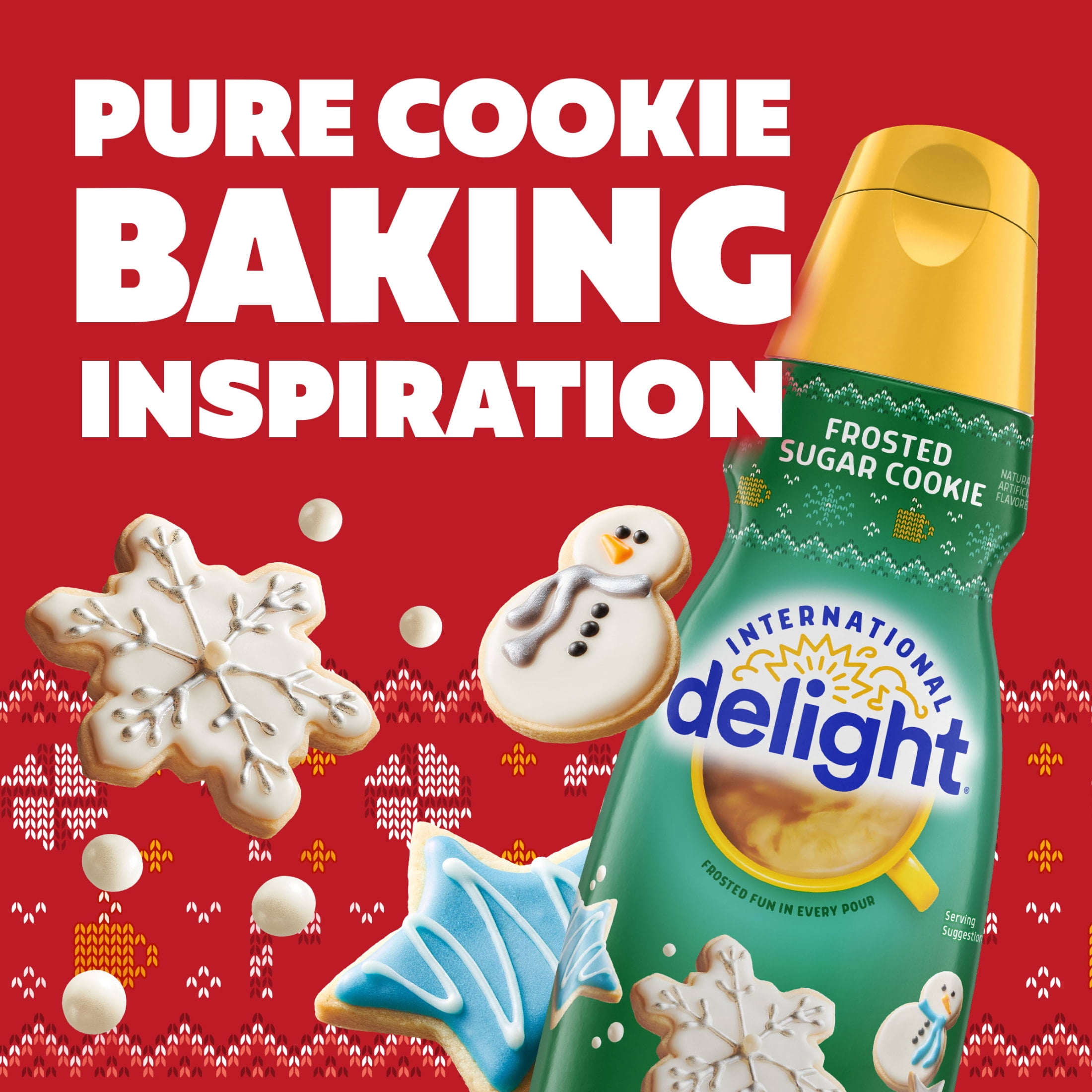 International Delight Frosted Sugar Cookie Coffee Creamer Bottle, 32 fl oz