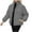 Gray, variant on Winter Jackets For Women Quilted Lightweight Jackets Long Sleeve Cropped Cotton Padded Coat Jacket Solid Color Warm Thermal Outerwear Winter Essentials S-Xxl