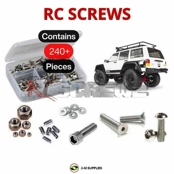 RCScrewZ Stainless Screw Kit axi023 for Axial SCX10 II Jeep Cherokee 1/10 4WD (#90046) Crawler | SET