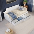 thumbnail image 5 of AFI Cambridge Wood Twin Size Daybed Frame with 2 Storage Drawers, White, 5 of 17
