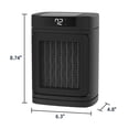 thumbnail image 2 of Better Homes & Gardens 1500W Digital Ceramic Heater with ALCI Plug, Black, 2 of 8