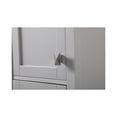 thumbnail image 6 of Elegant Kitchen and Bath 16 Inch Wide Bathroom Linen Storage Freestanding Cabinet In Grey, 6 of 10