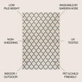 thumbnail image 4 of JONATHAN Y SANTA MONICA 4 x 6 Area Rug, Arabesque Ogee Trellis - Beige/Navy, SMB122A-4, 4 of 10