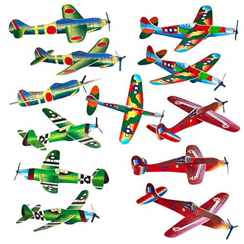 Flying Gliders World War II Plane Party Bag Stocking Pinata Filler Toy Kids Gift 