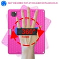 thumbnail image 4 of for iPad Pro 12.9 inch 2022/2021/2020/2018 Kids Case with 360 Rotating Kickstand Hand Strap, Removable Shoulder Strap, Rugged Shockproof Heavy Duty Protection Case for iPad Pro 12.9, Rose, 4 of 8