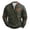 Army Green, variant on MuXiKeJi Clothes Male Knit Zipper Long Sleeve Printed Collarless Hoodless Sweatshirt Sweater