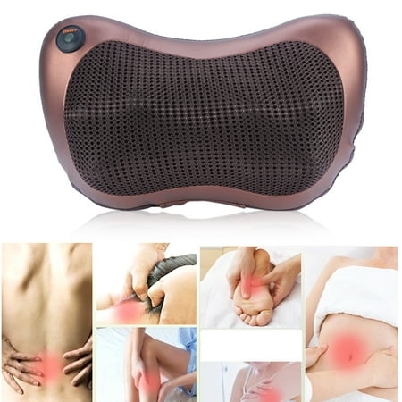 Z Pillow Massager Electronic Heat Massage Pillow Deep Kneading Massager Cushion Lumbar Neck Back Shoulder Relax,Kneading Massager,Neck Massager ()