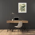 thumbnail image 3 of Zarris, Chariklia 26x32 White Modern Wood Framed Museum Art Print Titled - Royal Peacock II, 3 of 4