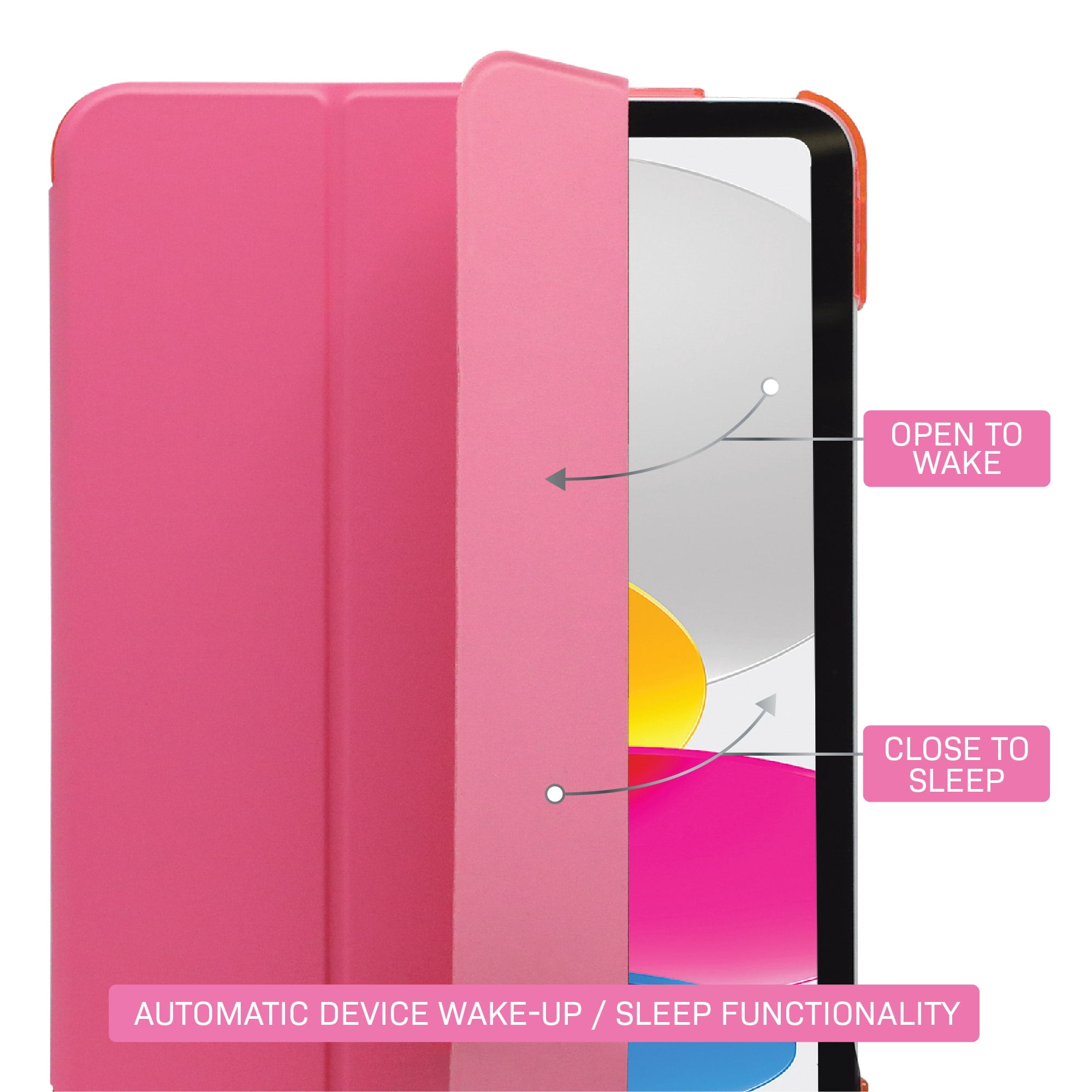 Body Glove Tablet Folio Case for iPad (A16) / iPad (10th generation) - Bright Pink