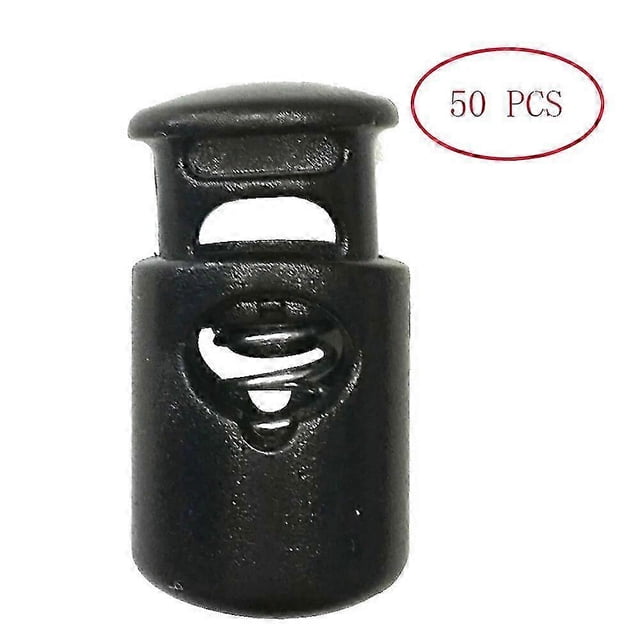 Camping 6mm Plastic Cord Locks End Spring Stop Toggle Stoppers For Outdoors ShoeLace backpack Bag Clothing Drawstring Rope