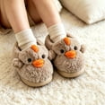thumbnail image 2 of Otqutp Chicken Slippers for Kids Toddlers Girls Boys Plush Indoor House Shoes Cute Fuzzy Warm Bedroom Shoes with Non Slip Sole, 2 of 7
