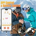 thumbnail image 5 of Heated Socks for Men Women, APP Control 8000mAh Rechargeable Battery Electric Socks, 4 Heating Level Foot Warmers Up to 13H Washable Warm Winter Sock for Outdoor Work Ski Hiking Hunting Camping, 5 of 9