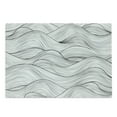 thumbnail image 1 of Dark Grey Cutting Board, Abstract Geometric Waves Ocean Sea Inspired Monochrome Design, Decorative Tempered Glass Cutting and Serving Board, Large Size, Charcoal Grey White, by Ambesonne, 1 of 1