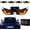 Style B, variant on Solar Demon Eye Led Car Window Light, Solar & USB Car Strobe Warning Light for Windshield/Rear Window, Waterproof Safety Flasher for SUV, Truck, Van