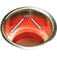 thumbnail image 3 of New Stainless Steel Recessed Drink Holder With Led Light seachoice 79391 Stainless Steel w/Red Light 4-1/4" OD x 3-7/8" D 3-5/8", 3 of 4