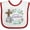 White and Red, variant on Inktastic It's My 1st Easter with Cross and Flowers Boys or Girls Baby Bib