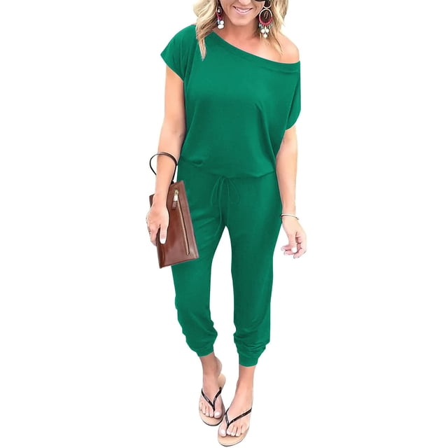 Enterizo PRETTYGARDEN Casual con Hombros Descubiertos XL