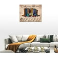 thumbnail image 5 of Farmhouse Western Boots Decor Wall Art Rustic Country Western Religious Pictures Wall Decor God Says You Are Christian Quotes Canvas Prints Modern Home Framed Artwork for Bedroom Living Room 16"x12", 5 of 6