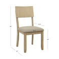 thumbnail image 4 of Linon Jamil Upholstered Dining Chair, Set of 2, Gray Wash, 4 of 19