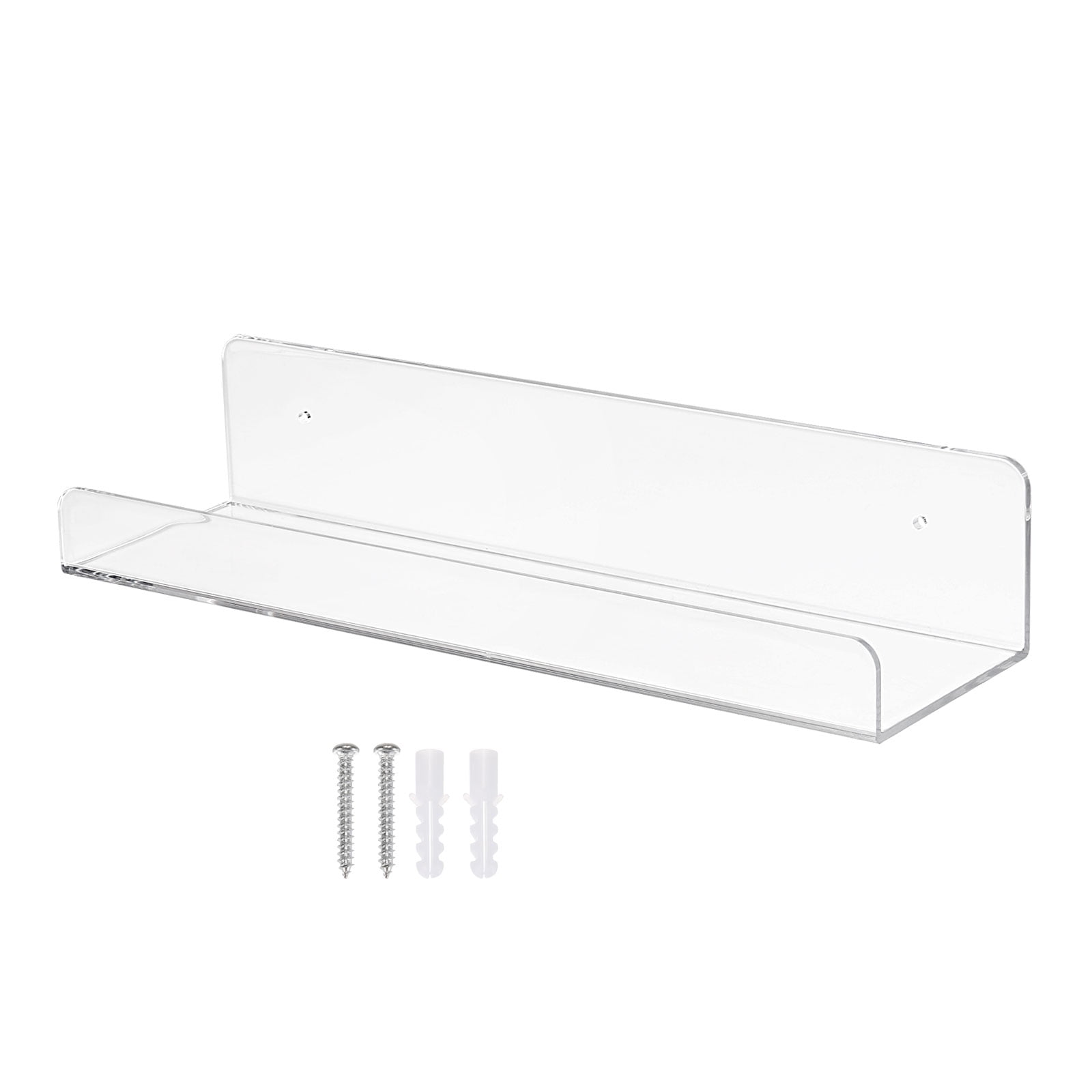 Uxcell Acrylic Floating Shelf 15 x 4.0 Inch Floating Wall Mounted