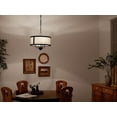 thumbnail image 4 of 3 Light Convertible Chandelier In Homestead Style-13.25 Inches Tall And 15.5 Inches Wide-Natural Brass Finish    -Traditional Installation Kichler, 4 of 5