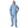 thumbnail image 2 of Lakeland Industries B2210727 07414B Pyrolon Plus 2 Disposable FR Coverall with Hood, Elastic Wrists & Boots - 3XL - 25 per Case, 2 of 3
