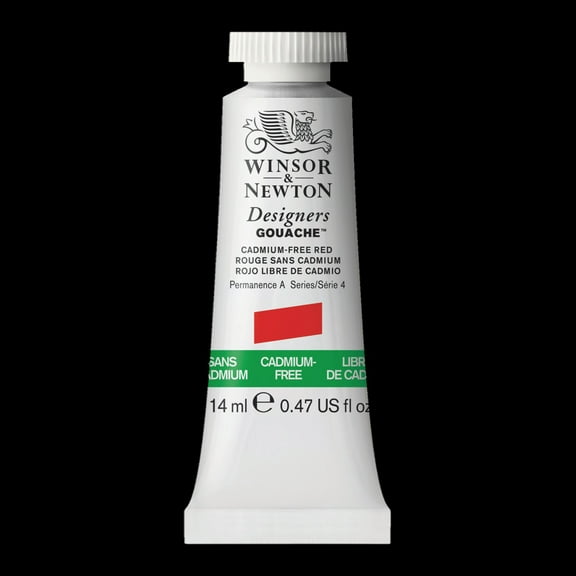 Winsor & Newton Designer Gouache, 14ml, Cadmium-Free Red