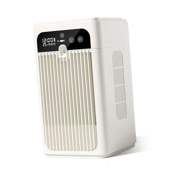 ZELVINN Mini Portable Evaporative Air Cooler with Water Tank Quiet Small Cooling Fan with Timer & LED Display for Desktop Bedroom Indoor