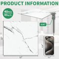 thumbnail image 2 of 40-Pack Peel & Stick Floor Tiles 12 x 12 inch Vinyl Floor Self Adhesive Waterproof Flooring Planks DIY for Bathroom, Kitchen, Living Room, RV, Cover 40 Sq. Ft, White Vein Marble, 2 of 16