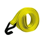 4 قطع 1.5 × 15 قدمًا ربط السقاطة الثقيلة أربطة الأشرطة 3000 رطل مزدوج J-Hooks