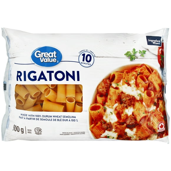 Pâtes rigatoni Great Value