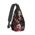 thumbnail image 3 of Terrifier 2 Sling Bag Crossbody Sling Backpack Chest Bag Daypack Purses Shoulder Bag For Women Men Travel Hiking, 3 of 7