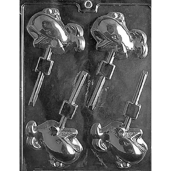 Grandmama's Goodies N020 Whale Lollipop Chocolate Candy Soap Mold with Exclusive Molding Instructions