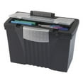 thumbnail image 4 of Portable Letter/legal Filebox With Organizer Lid, Letter/legal Files, 14.5" X 10.5" X 12", Black | Bundle of 10 Each, 4 of 8