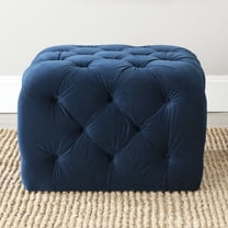 Safavieh Kenan Modern Glam Solid Tufted Ottoman
