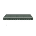thumbnail image 4 of ALEKO Retractable Motorized Patio 13 x 10 ft Awning Sunshade Forest Green, 4 of 7