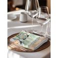 thumbnail image 6 of Easter Cloth Napkins Set of 4 Reusable Dinner Napkins, Spring Pastoral Gnomes Bunny Eggs Green Lattice Cocktail Napkin Washable Table Napkins for Wedding/Holiday Party/Baby Shower 20"x20", 6 of 7