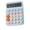 Blue, variant on Clear Electronic Calculator 10 Digit Display Portable Clear Pretty Calculators Creative Colorful Calculator
